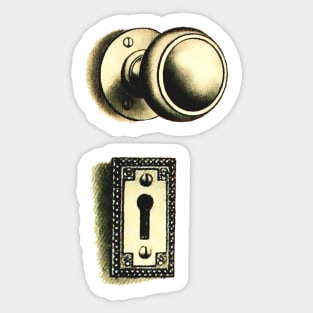 Handle and Lock - Open and see your life Sticker